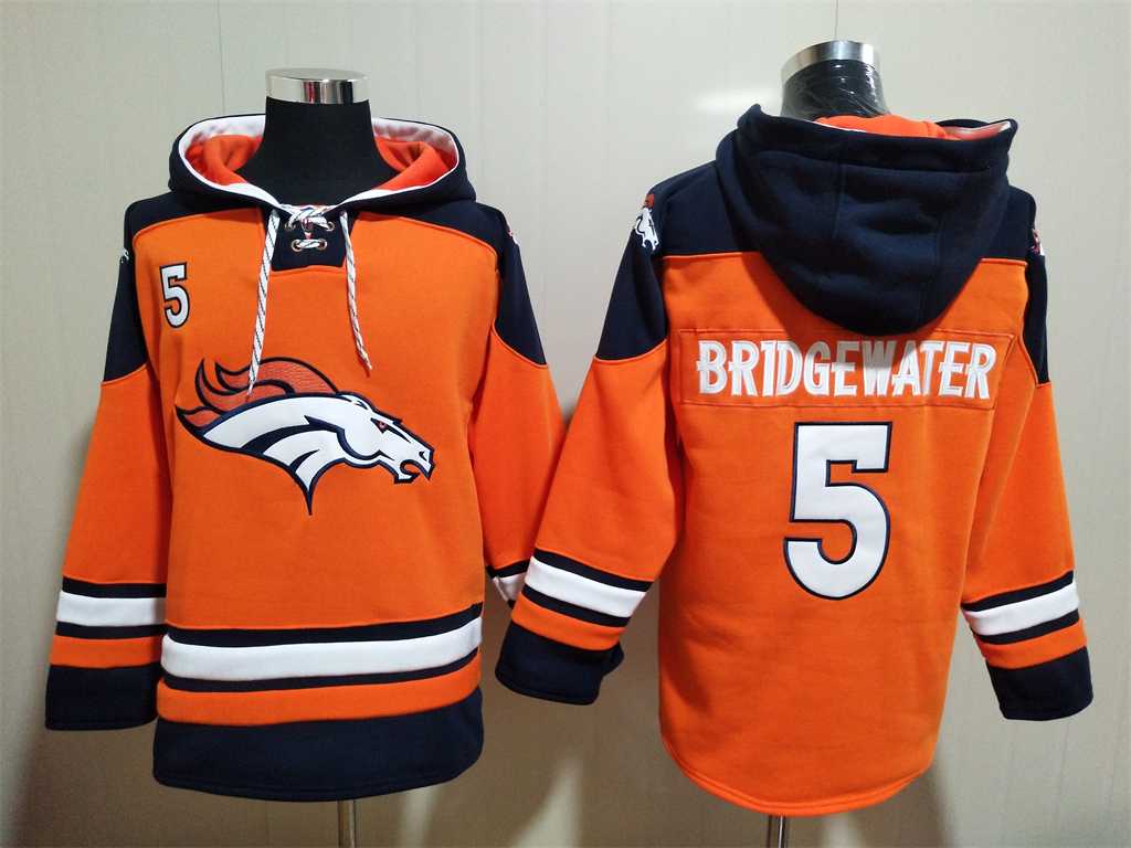 Broncos 5 Teddy Bridgewater Orange All Stitched Sweatshirt Hoodie,We sell and wholesale Broncos 5 Teddy Bridgewater Orange All Stitched Sweatshirt Hoodie on line form chian!